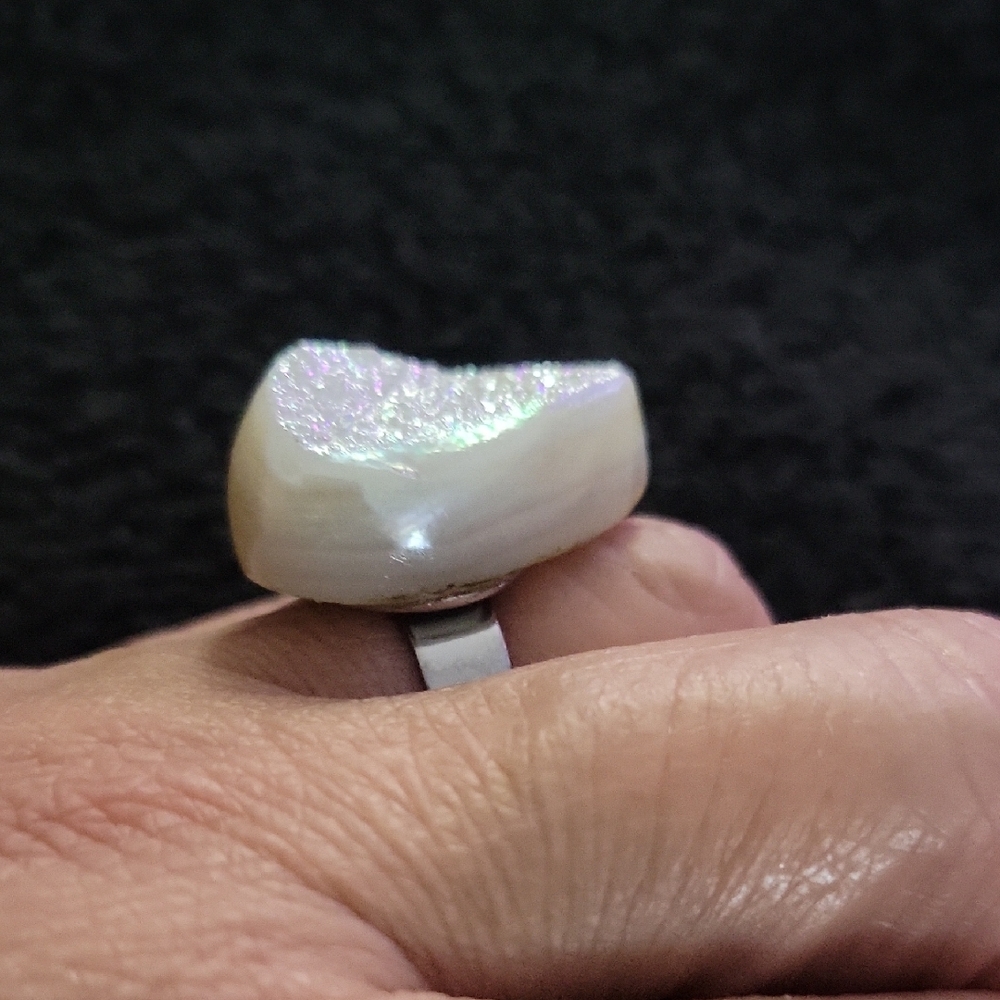 Rough Opal Adjustable Ring - image 3